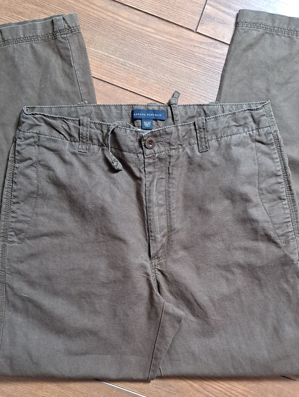 Vintage 2005 Banana Republic 100% Linen Straight Leg Pants
